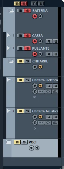 cubase gestione delle tracce 5