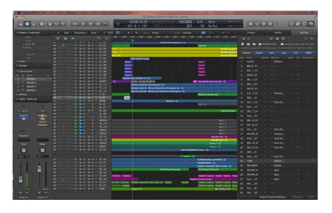 Logic Pro : traccia altra sessione